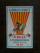 GREAT BRITAIN 1935 Silver Jubilee. Celebration cinderella from Lowestoft. - 84314 - Cinderellas