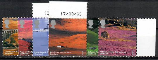 GREAT BRITAIN 2003 A British Journey Scotland. Set of 6. - 88317 - UHM
