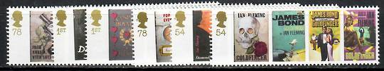 GREAT BRITAIN 2008 Centenary of the Birth of Ian Fleming. Set of 6. - 88360 - UHM