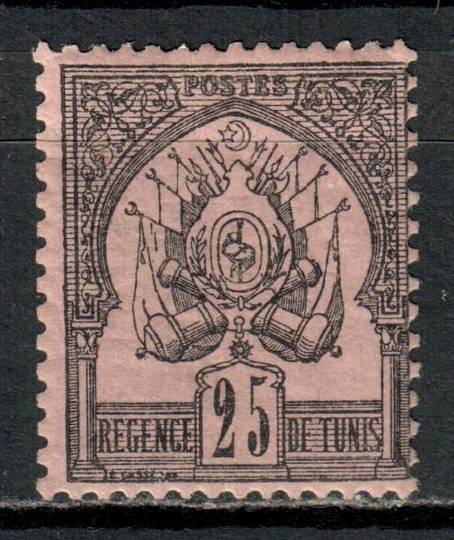 TUNISIA 1888 Definitive 15c Black on Rose. Very lightly hinged. - 8877 - LHM