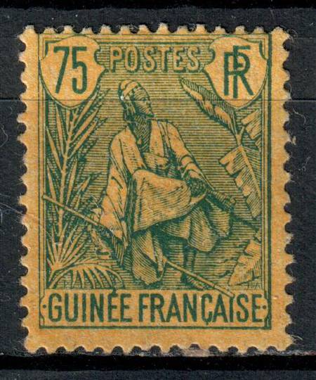 FRENCH GUINEA 1904 Definitive 75c Blue on Yellow. - 8985 - Mint