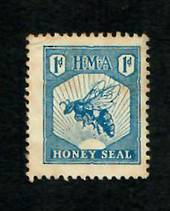 NEW ZEALAND Honey Seal 1d Blue. - 89871 - Fiscal