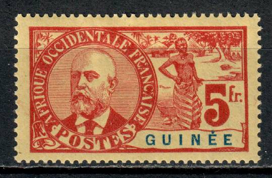 FRENCH GUINEA 1906 Definitive Blue on Yellow-Green. - 8988 - Mint