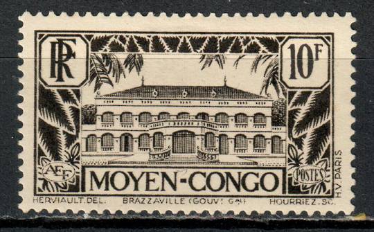 MIDDLE CONGO 1953 Definitive 10fr Black. - 8996 - LHM