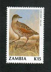 ZAMBIA 1990 Birds 15k Corncrake. - 90023 - UHM