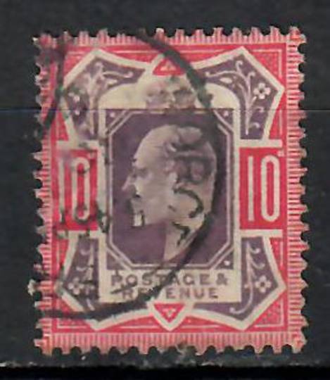 GREAT BRITAIN 1902 Edward 7th Definitive 10d Purple and Red. - 9005 - VFU