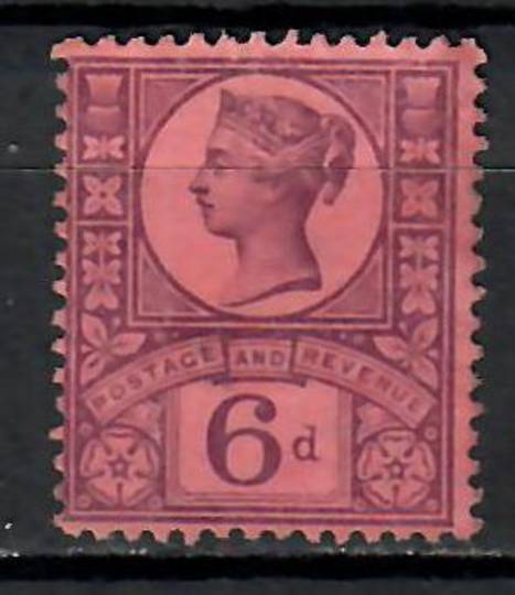 GREAT BRITAIN 1887 Victoria 1st Definitive 6d Purple on rose-red. - 9037 - MNG