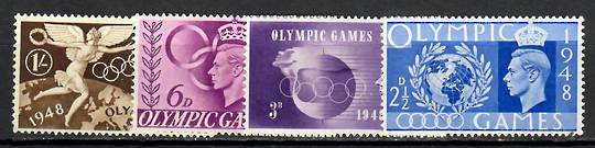 GREAT BRITAIN 1948 Olympics. Set of 4. - 9060 - UHM