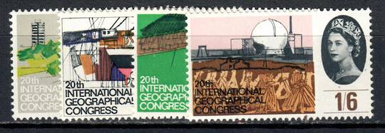 GREAT BRITAIN 1964 International Geographical Congress. Set of 4. - 9075 - UHM