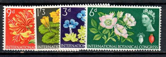 GREAT BRITAIN 1964 International Botannical Congress. Set of 4. - 9076 - UHM