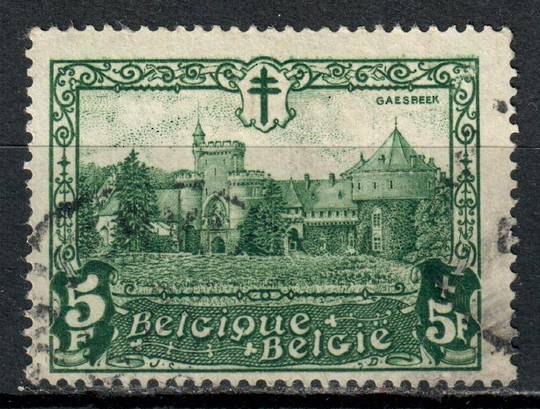 BELGIUM 1930 Anti-Tuberculosis Fund 5fr+5fr Green. - 90958 - FU