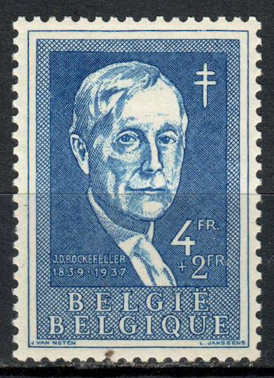BELGIUM 1955 Anti-Tuberculosis Fund 4fr+2fr Deep Bright Blue. - 90969 - UHM