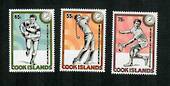COOK ISLANDS 1986 South Pacific Games. Set of 3. - 91066 - UHM