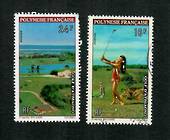 FRENCH POLYNESIA 1974 Atimaono Golf Course. Set of 2. - 91681 - VFU
