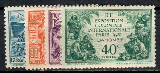 DAHOMEY 1931 International Colonial Exhibition. Set of 4. - 9214 - Mint