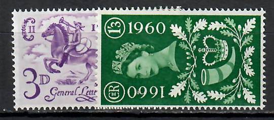 GREAT BRITAIN 1960 Tercentenary of the General Letter Office. Set of 2. - 92589 - UHM