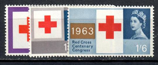 GREAT BRITAIN 1963 Red Cross. Set of 3. - 92707 - UHM