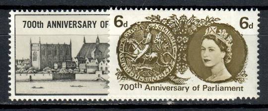 GREAT BRITAIN 1965 700th Anniversary of the Parliament of Simon de Mountfort. Set of 2. - 92905 - UHM