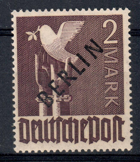 WEST BERLIN 1948 Definitive 2m Violet. Black overprint. - 9301 - LHM