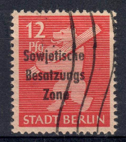 GERMANY ALLIED OCCUPATION Russian Zone General Issues 1948 Definitive Overprint 12pf Carmine. - 9321 - Used