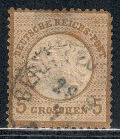 GERMANY 1872 Definitive 5g Bistre. Light postmark BERLIN. - 9332 - GU