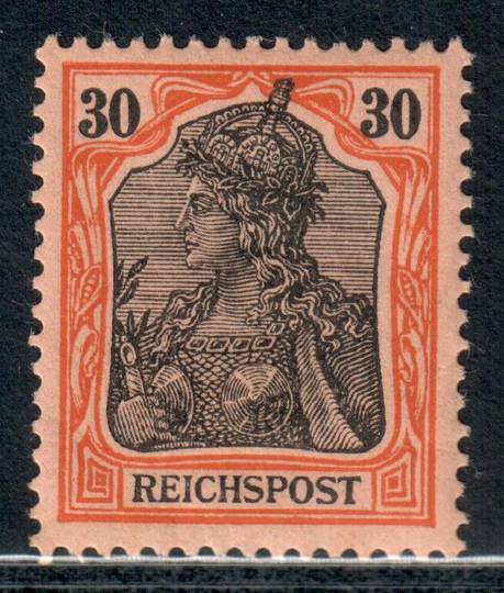 GERMANY 1899 Definitive 30pf Black and Orange on Rose. - 9350 - Mint