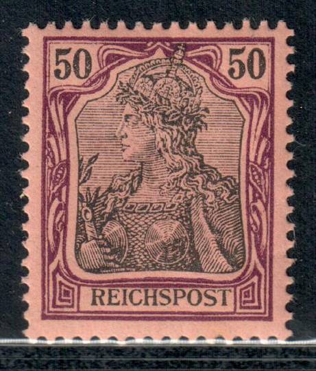 GERMANY 1899 Definitive 50pf Black and Purple on Rose. - 9351 - Mint