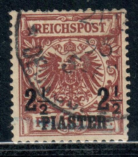 GERMAN POST OFFICES IN the TURKISH EMPIRE 1889 2½p on 50pf Chocolate. - 9357 - VFU