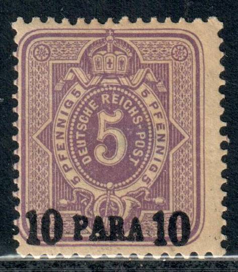 GERMAN POST OFFICES IN the TURKISH EMPIRE 1884 Definitive 10pa on 5pf Mauve. - 9358 - Mint
