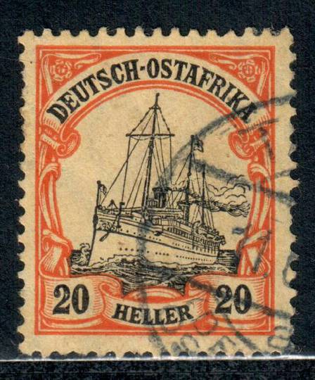 GERMAN EAST AFRICA 1905 Definitive 20h Black and Red on Yellow. - 9407 - VFU