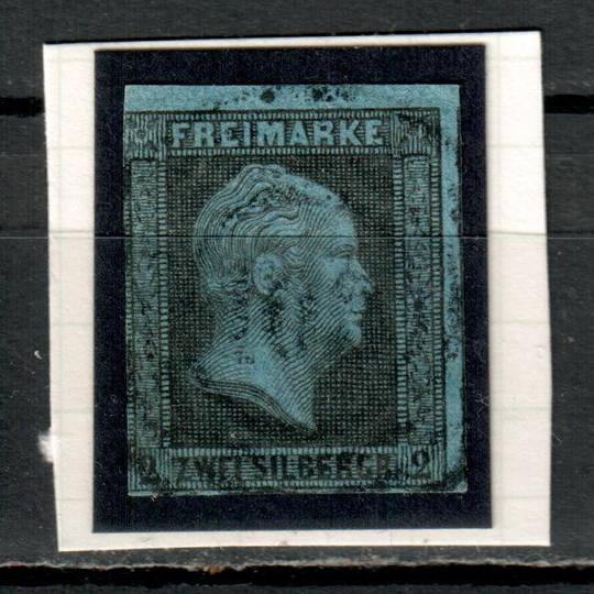 PRUSSIA 1550 Definitive 2sgr Black on Blue. From the collection of H Pies-Lintz. - 9436 - FU