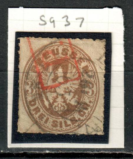 PRUSSIA 1861 Definitive 3sgr Bistre-Brown  From the collection of H Pies-Lintz. - 9443 - FU