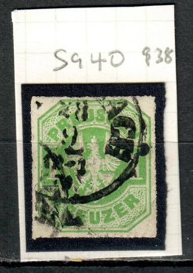 PRUSSIA 1867 Definitive 1k Green. Heavy postmark. From the collection of H Pies-Lintz. - 9444 - Used