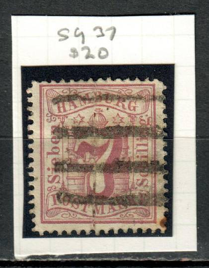 HAMBURG 1864 Definitive 7s Dull Mauve. From the collection of H Pies-Lintz. - 9476 - Used