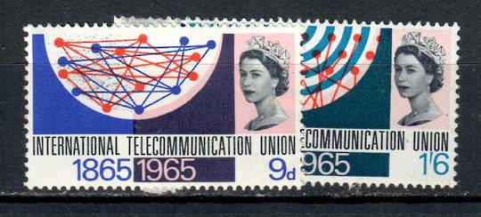 GREAT BRITAIN 1965 Centenary of the International Telecommunications Union. Set of 2. - 95324 - UHM