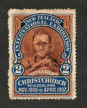 NEW ZEALAND 1906 Christchurch Exhibition Label #2 Maori. - 95338 - MNG