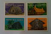 PAPUA NEW GUINEA 1976 Native Dwellings. Set of 4. - 95356 - UHM