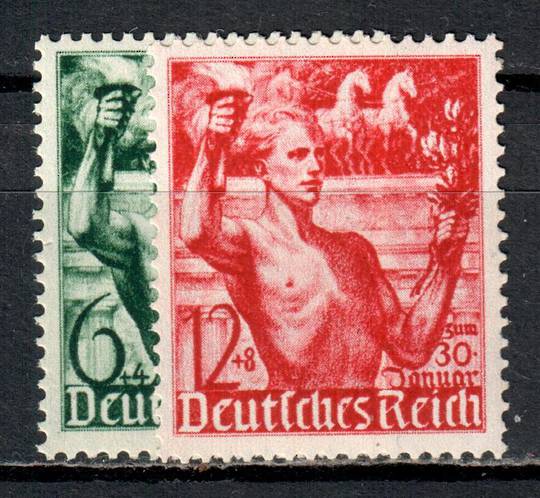 GERMANY 1938 Hitler Culture Fund. Set of 2. - 97009 - UHM