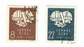 CHINA 1957 World Trade Union Congress. Set of 2. - 9712 - FU