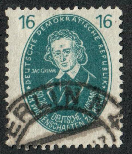 EAST GERMANY 1950 250th Anniversary of the Acadamy of Sciences 16pf Turquoise-Blue. - 99480 - Used