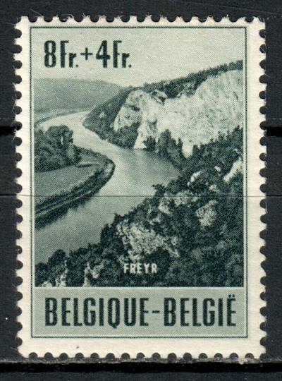 BELGIUM 1953 Tourist Publicity 8fr+4fr Greenish Black. Very lightly hinged. - 99534 - LHM