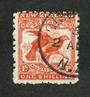 NEW ZEALAND 1898 Pictorial 1/- Kaka. - 10048 - FU
