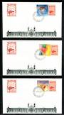 NEW ZEALAND 2002 Kiwipex 2002 International Stamp Exhibition. Greetings stamps of 2001 with Kiwipex label on 5 covers dated 5/11