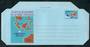 CHRISTMAS ISLAND Aerogramme Map 33c. - 101156 - PostalHist