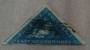 CAPE OF GOOD HOPE 1853 Triangle 4d Deep Blue. Cut close bottom right. Blued paper. Postmark good. - 20003 - Used