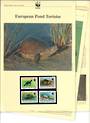 SLOVENIA 1996 World Wildlife Fund European Pond Tortoise. Set of 4 in mint never hinged and on first day covers with 6 pages of