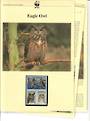 ALAND 1996 World Wildlife Fund Eagle Owl. Block of 4 in mint never hinged and on first day covers with 6 pages of official text.