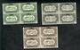 PAKISTAN 1949 First Anniversary of the Death of Mohammed Ali Jinnah. Set of 3 in blocks of 4. Alternatively available as a singl
