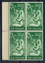 NEW ZEALAND 1949 Health 1d Green with flaw known as the
