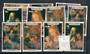 AITUTAKI 1987 Hurricane Relief Fund. Set of 11. Mostly vfu but some uhm. - 20285 -